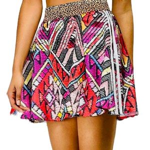 Adidas x Farm Skater Skirt Brazilian Bright Multicolor
3 Stripes Size Medium NWT